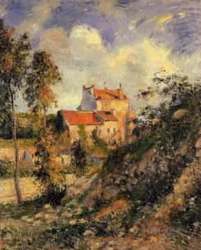地味なシーン Painting - マチュラン・ポントワーズ 1877 カミーユ・ピサロの風景